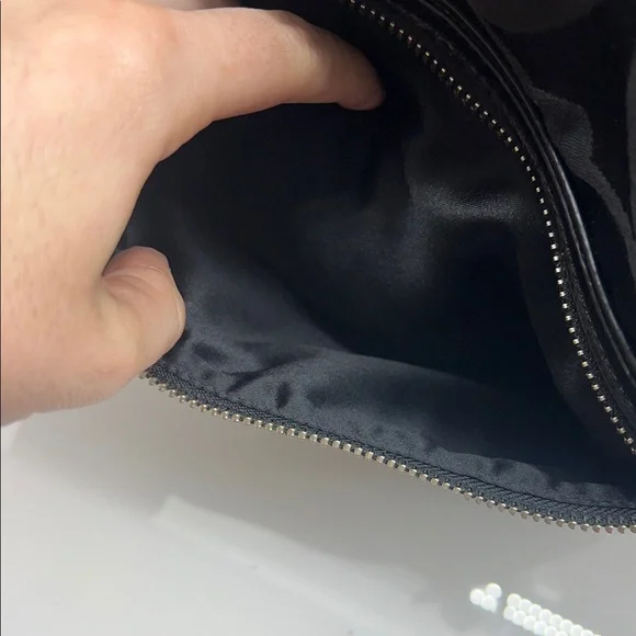 Coach Black Signature Shoulder Bag with Floral Scarf - Picture 12 of 17